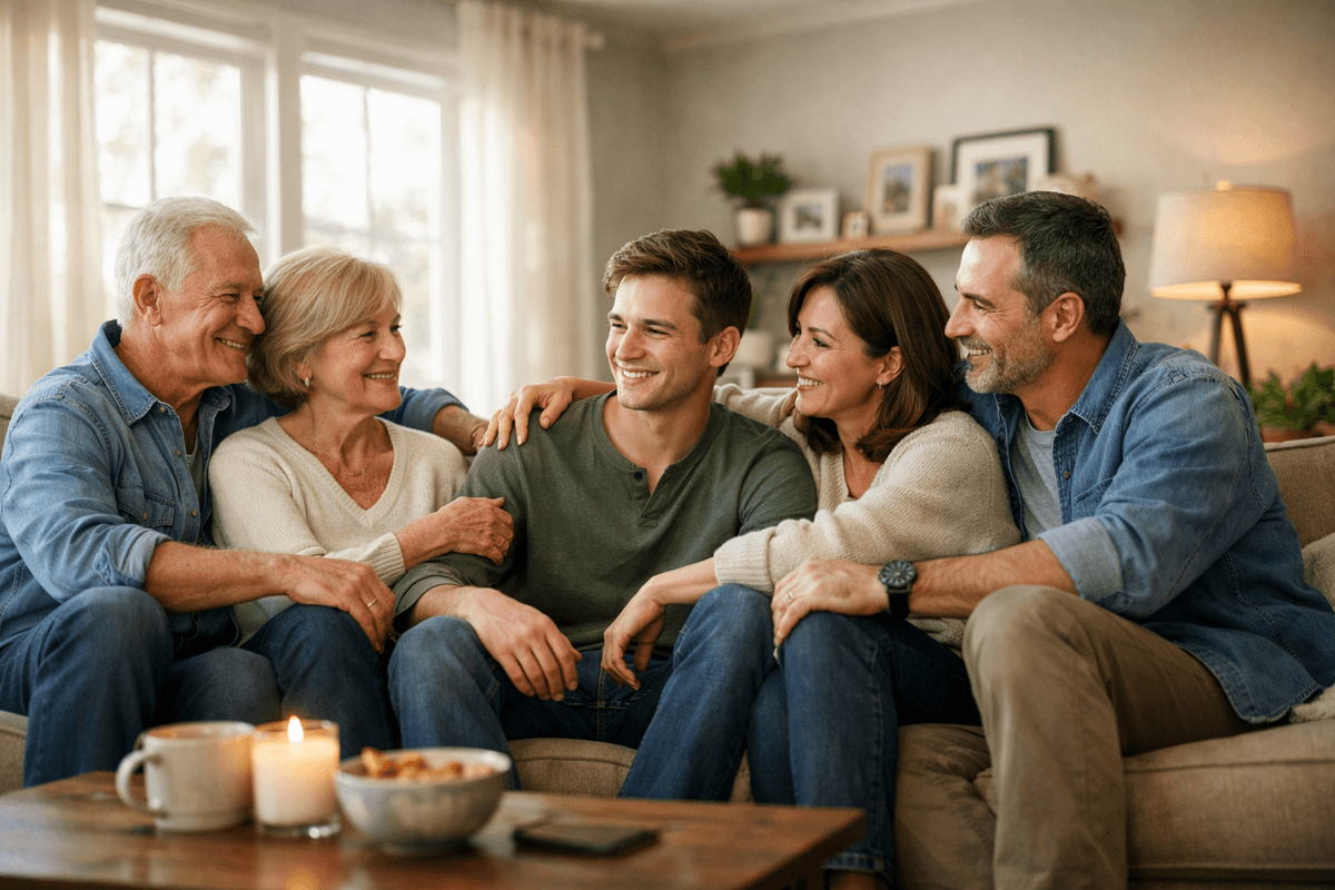 Multigenerational family together