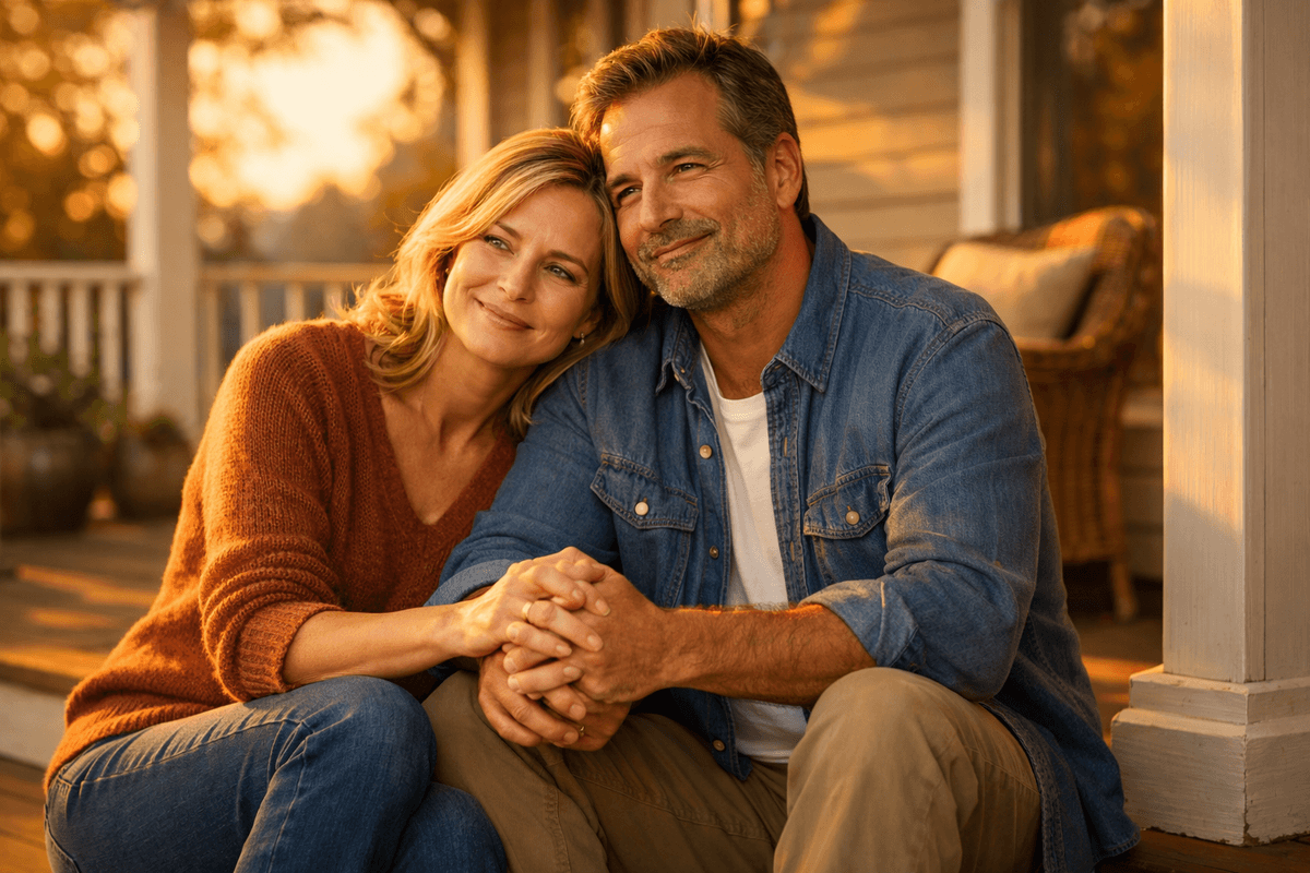 Couple planning their future together